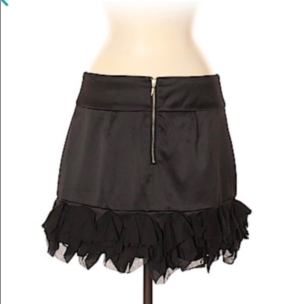 𝅺EXPRESS Design Studio Faux Leather Ruffled Mini - Picture 2 of 7
